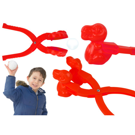 Snömaskin för snö Snömaskin för snöflingor Röd dinosaurie