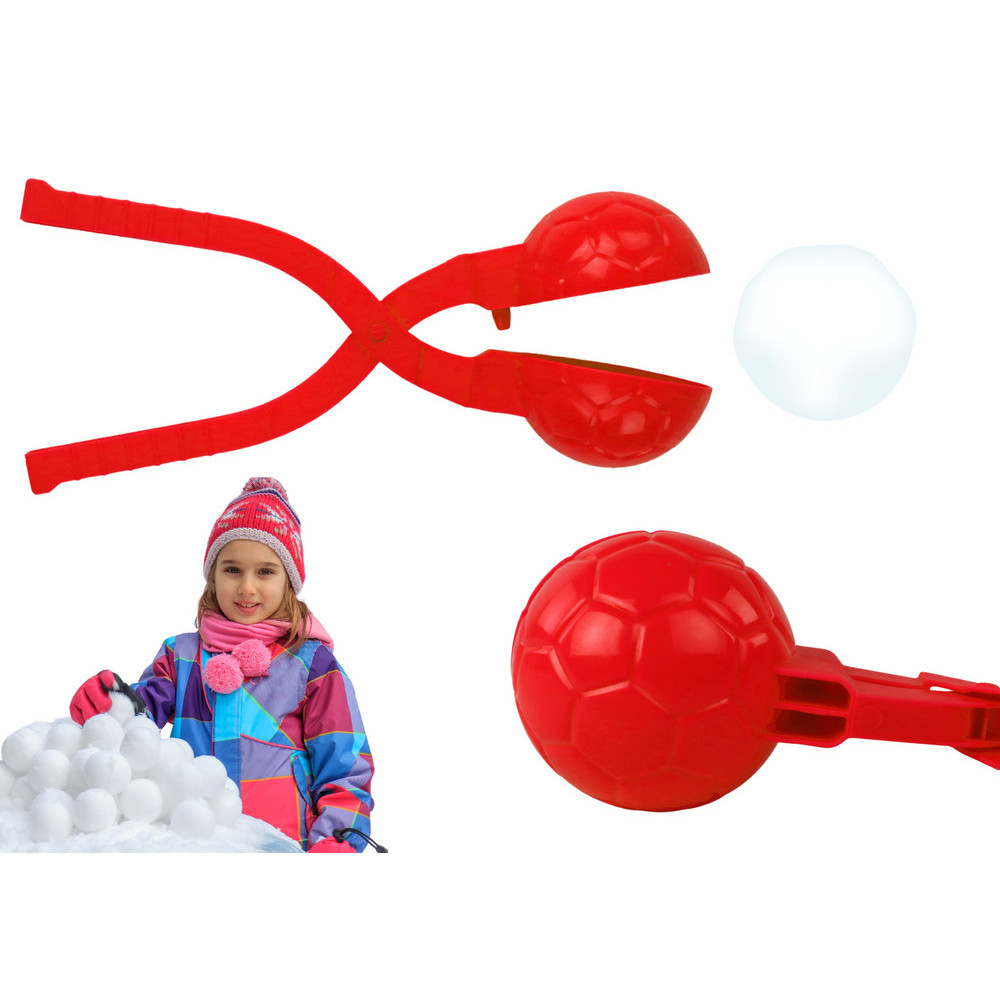 Snökanon Snöbollsmaskin Mönster Boll Röd 20cm x 5cm x 5cm