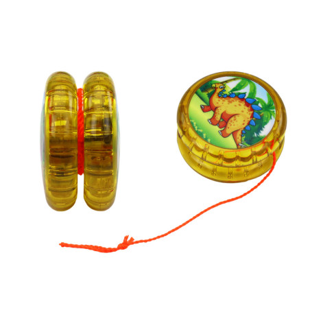 Leksak Jojo med lysande dinosaurier i 4 färger