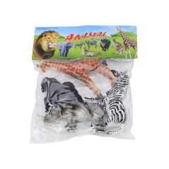 Set med fyra afrikanska djurfigurer: giraff, gorilla. | HandlaSmidigt.se