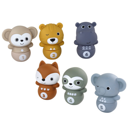 Bowlingdjur för småbarn Interaktiv bollkul