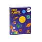 Plastilinset med 8 formar av planeter och 5 färger