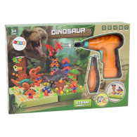 Byggblock 3D-pussel DIY Dinosaurier Demontering Borrmaskin