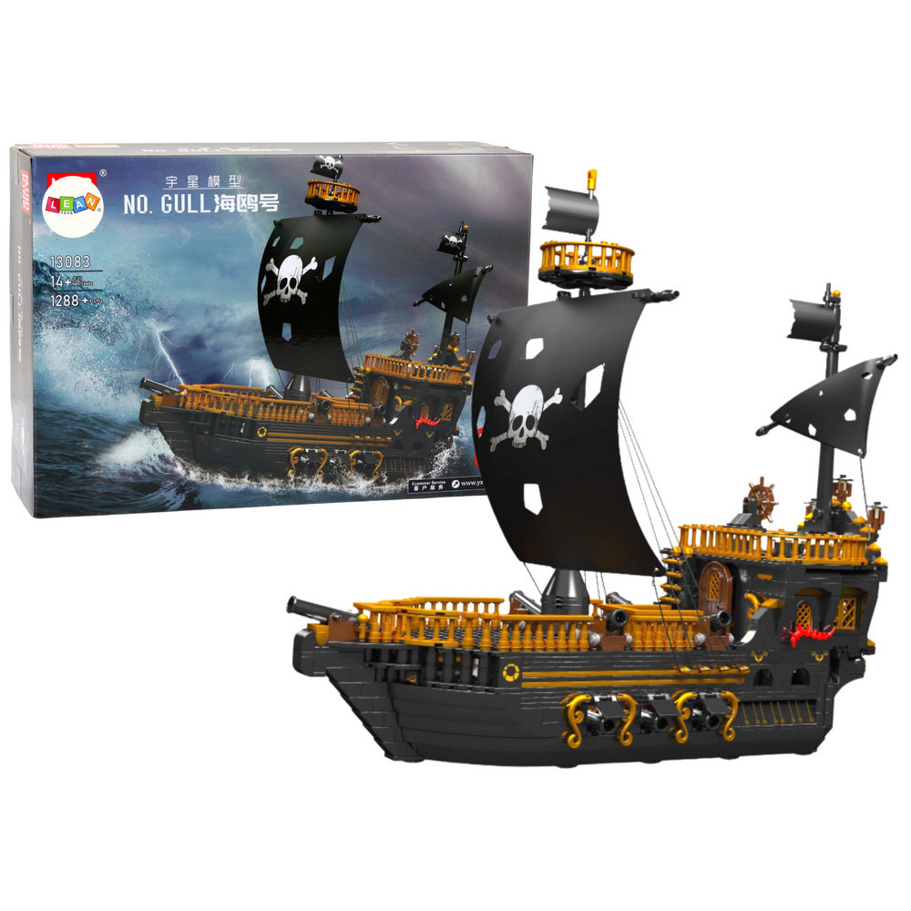 Piratskepp Byggklossar Konstruktionsset 1288 Delar