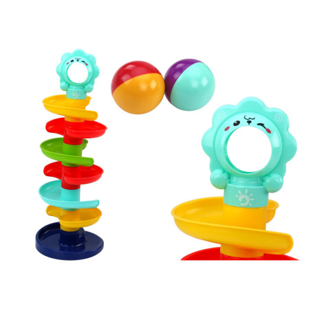 Rutschbana Kulbana Spiral Tower Färgglad