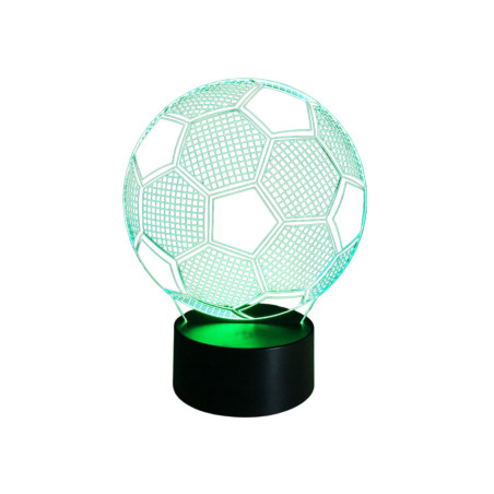 Trådlös lampa 3D LED-boll statyett med fjärrkontroll