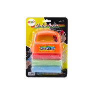 Set med Krita med Handtag Tjock Trottoarkrita Orange 3 st