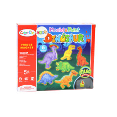 Kreativt DIY-set med gipsmagneter Dinosaurier