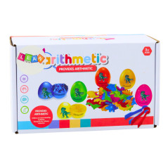 Sorter Ägg Dinosaurie Tänger Färgglada 6 Stycken