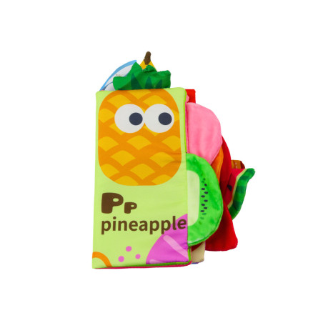 Bok Mjuk Frukt Raslande Pipande Färgglad För Spädbarn