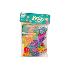 Broschyr Mjuka Djur Dinosaurier Raslande Färgglad