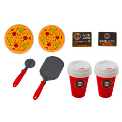 Set Butik Pizza Express Kaffe Drycker Kassaregister