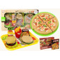 Snabbmatset Pizza Hamburgare Pommes Frites Barn Tillbehör 24 delar.