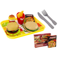 Snabbmatset Pizza Hamburgare Pommes Frites Barn Tillbehör 24 delar.