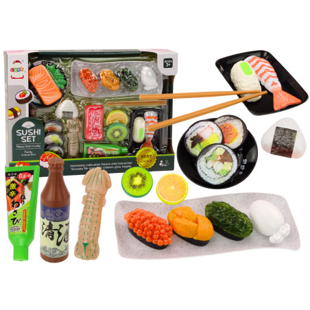Set för Sushi Räkaccessoarer för Barn Leksak 22 delar.