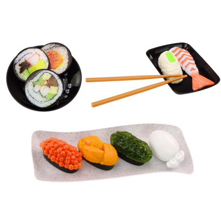 Set för Sushi Räkaccessoarer för Barn Leksak 22 delar.