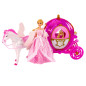 Vagn med häst Dockprinsessa Rosa vagn Pegasus set