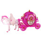 Vagn med häst Dockprinsessa Rosa vagn Pegasus set