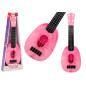 Ukulele för barn Mini gitarr 4 strängar Persika motiv Rosa gitarr
