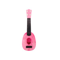 Ukulele för barn Mini gitarr 4 strängar Persika motiv Rosa gitarr