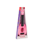 Ukulele för barn Mini gitarr 4 strängar Persika motiv Rosa gitarr
