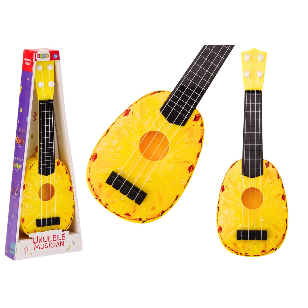 Ukulele För Barn Mini Gitarr 4 Strängar Ananas Tema Gitarr Gul Ukulele För Barn Mini Gitarr 4 Strängar Ananas Tema Gitarr Gul
