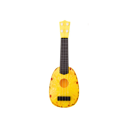 Ukulele För Barn Mini Gitarr 4 Strängar Ananas Tema Gitarr Gul