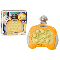 Sensorisk spelkonsol Pop-It Lights Astronaut Ljud Gul