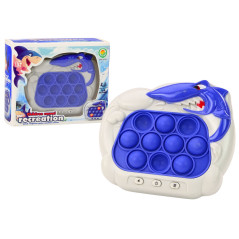 Sensorisk konsol Pop-It Hajar Ljus Ljud Blå