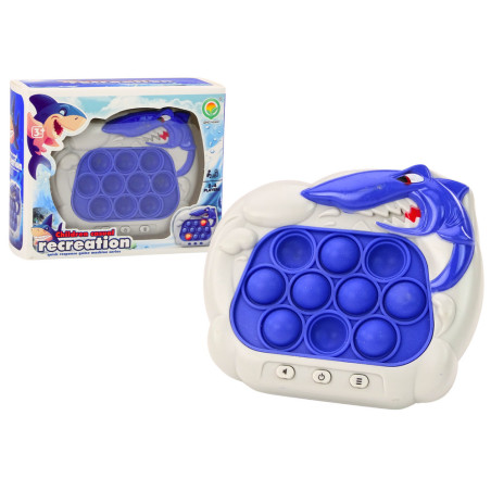 Sensorisk konsol Pop-It Hajar Ljus Ljud Blå