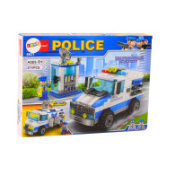 Set av klossar Polis Polisbil Byggnad 271 El