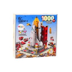 Byggklossraketen 6-i-1 Rymdenfordon 1000 delar.