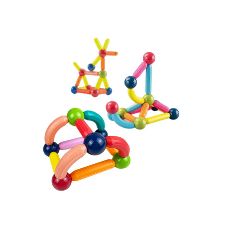 Magnetisk konstruktionsset 46 delar färgglada
