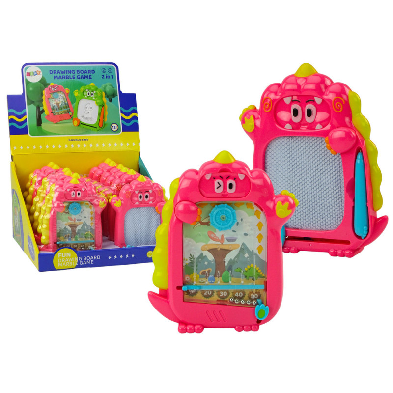 Ritbokspel 2-i-1 med rosa dinosaurie