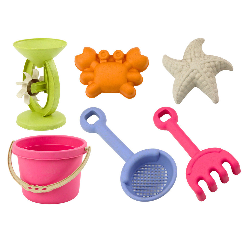 Sand leksak set hink kvarn sil formar Pastell