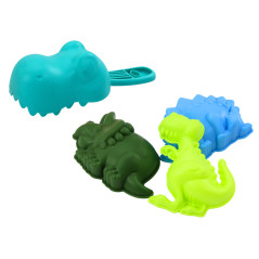 Sandlåda Dinosaurie Set Sil Tratt Kvarn Formar Spade 7 delar.