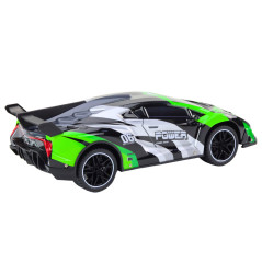 Radiostyrd RC Sportbil 1:10 25 km/h Grön med ljus