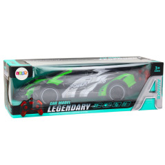 Radiostyrd RC Sportbil 1:10 25 km/h Grön med ljus