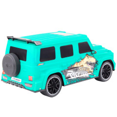 Fjärrstyrd RC-bil med dinosaurie i skala 1:10, grön