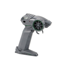 Fjärrstyrd bil RC 1:16 med gummihjul och driftfunktion, grön.