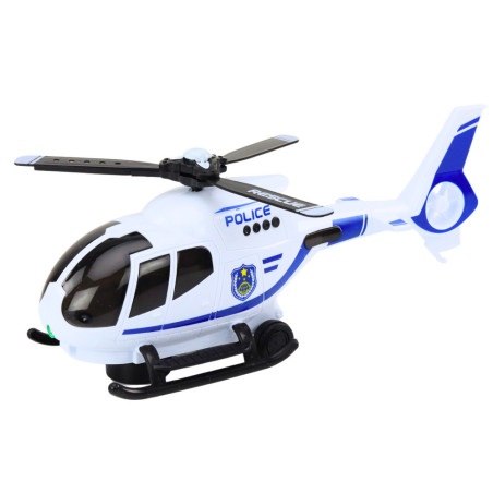 Helikopter Polis Helikopter Körning Ljus Ljud