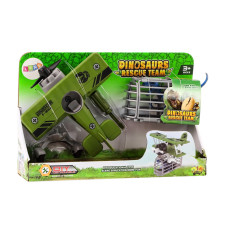 Flygplanet Dinosaurietransport Miniatyr Bur Avtagbar Grön