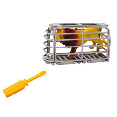 Flygplan Liten transportbur för djur Bur Löv Orange