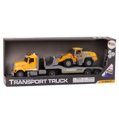 Lastbil Grävskopa Ljus Ljud Drift Gul