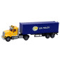 Lastbil Trailer Container Ljus Ljud Driv Gul