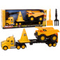 Byggnadsmaskiner Set Dumptruck Mobil Gul