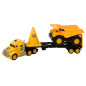 Byggnadsmaskiner Set Dumptruck Mobil Gul