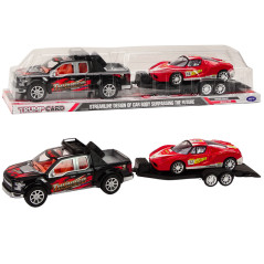 Bil Pickup med Släpvagn Sport Terrängbil Set