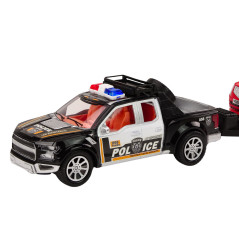 Polisbil Pickup Offroad Släpvagn Polisbogseringstrailer