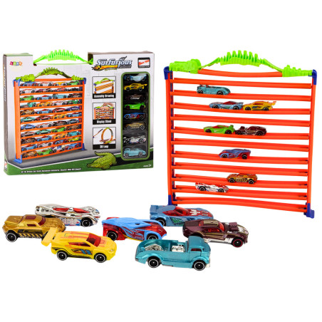 Garage Parkering Bana Bil 2i1 Bilar Loop 360 Set